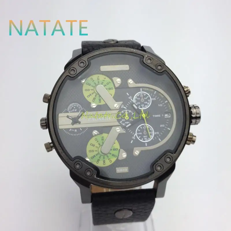 Natate мужские часы двойной часовой механизм cagarny водонепроницаемый спорт военная кварц мужчины luxury brand наручные часы 0840