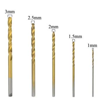 

55 PCS HSS 4241 Countersink Cone Drill Bit Set and High Speed Steel HSS Titanium Twist Drill Bits (1 mm-3 mm)