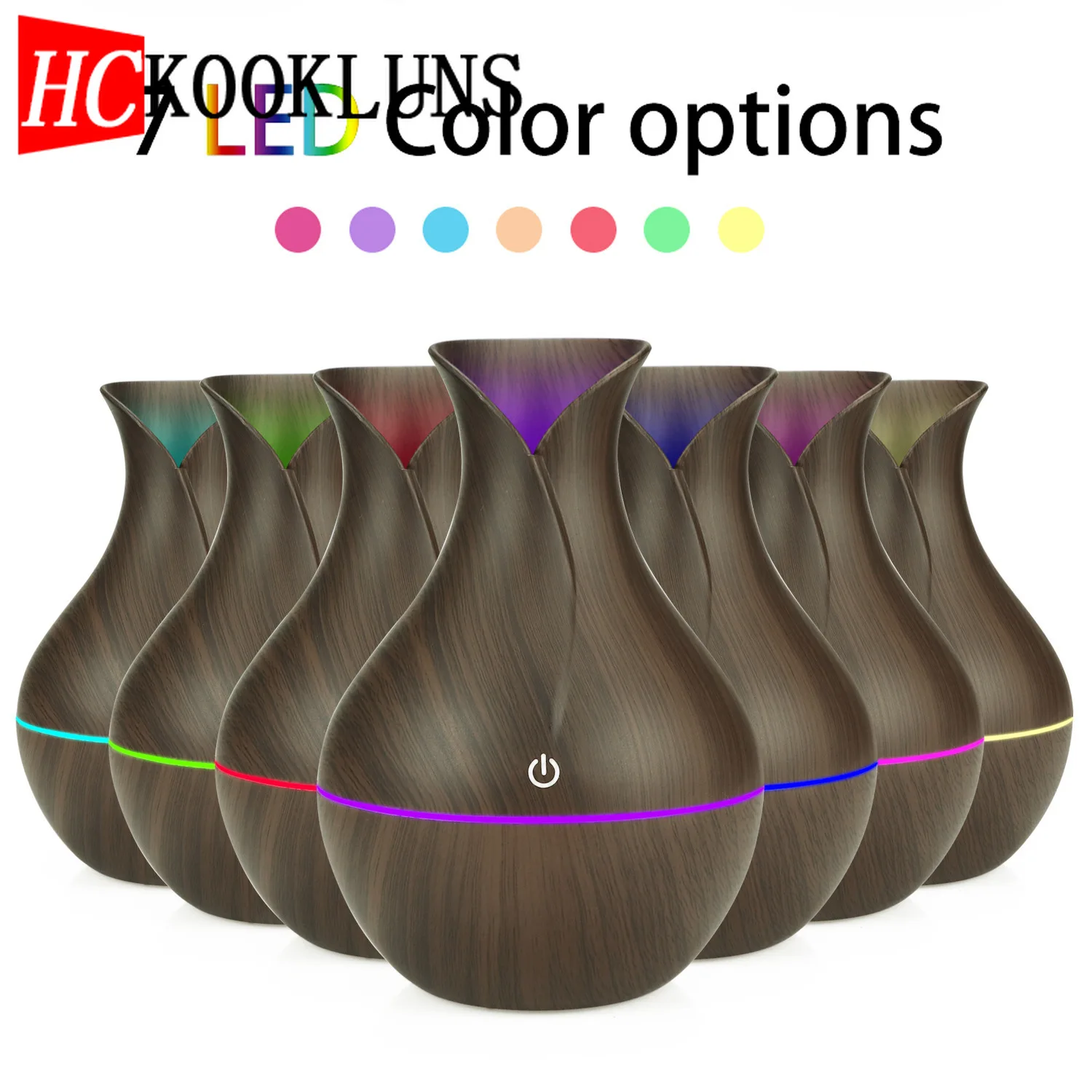 

130ml USB Electric Aroma Air Diffuser Wood Ultrasonic Air Humidifier Essential Oil Aromatherapy Cool Mist Maker for Home Car