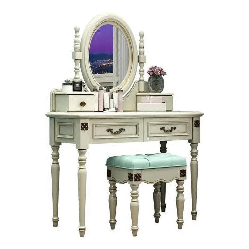 

Aparador Mesa De Maquillaje Drawer Slaapkamer Tablo Toaletka European Wooden Bedroom Furniture Table Korean Penteadeira Dresser