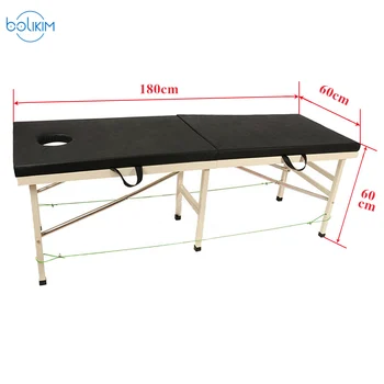 

BOLIKIM Portable Folding Carring Bag Professional Adjustable Spa Therapy Tattoo Beauty Massage Bed For Massage Vacuum Cupping