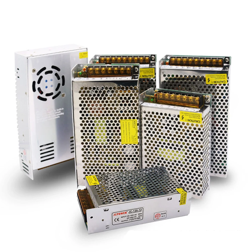 

5V 2A/3A/4A/5A/8A/10A/12A/20A/30A/40A/60A Switch LED Power Supply Transformers WS2812B WS2801 SK6812 SK9822 APA102 LED Strip