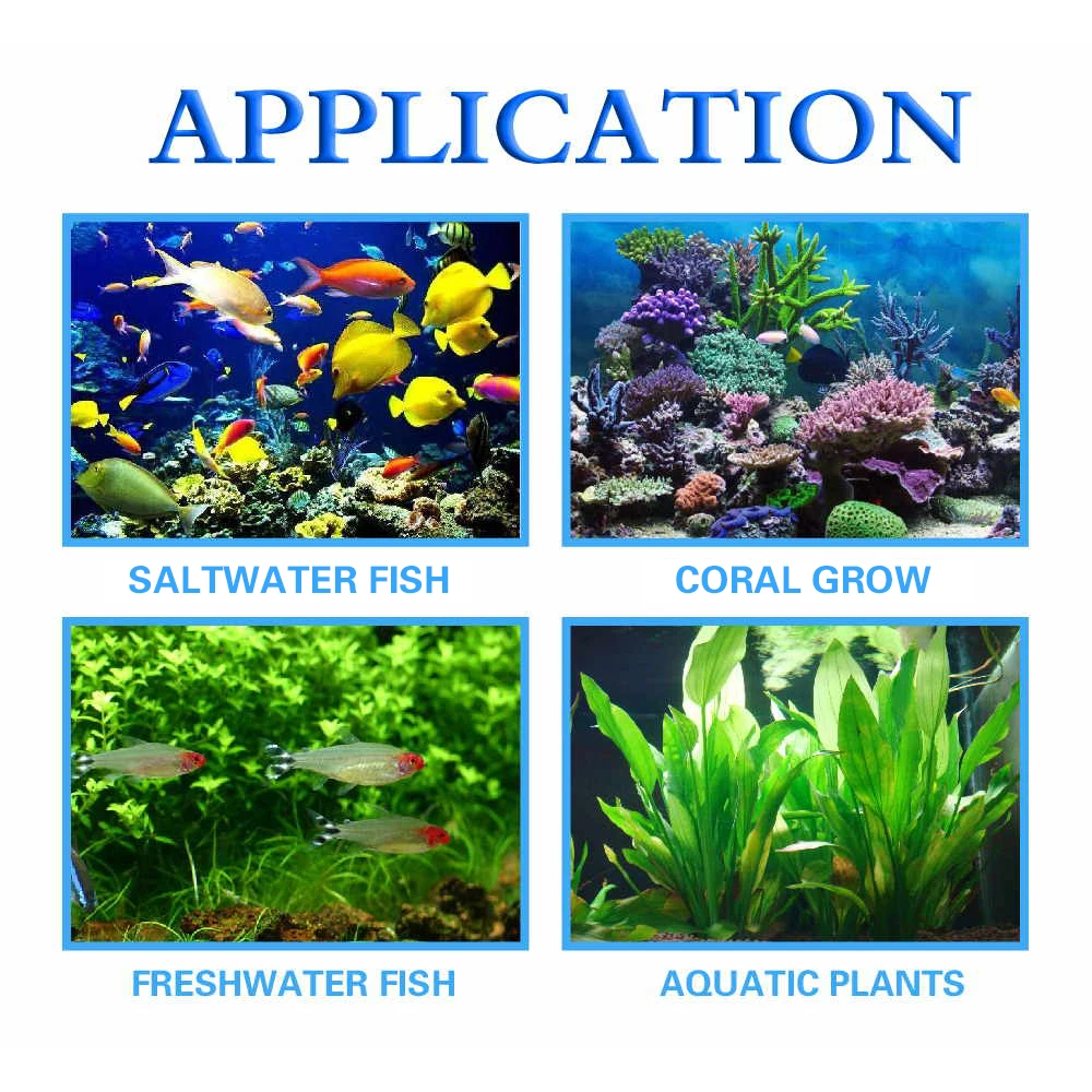 54W 36W Freshwater Saltwater aquarium lighting Marine Reef aquariums Fish tank lights Coral grow Aquatic plants E27 led light (6)