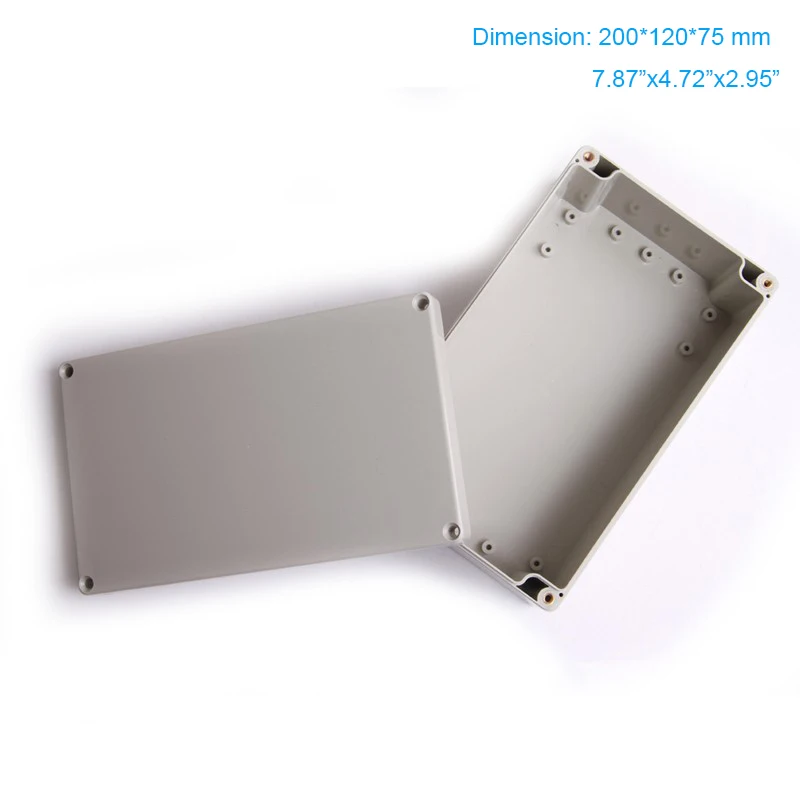 

200*120*75mm 7.87"x4.72"x2.9" electric junciton box ABS waterproof and dustproof enclosure F1