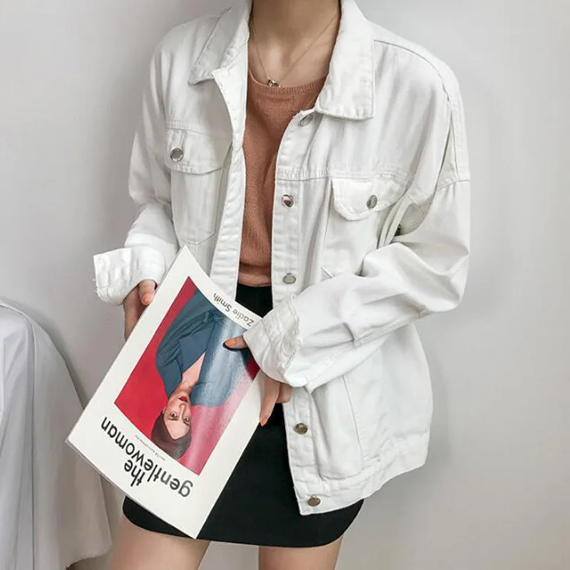 SEDUTMO Spring Denim Jacket Women Boyfriend Jean Coat Streetwear Harajuku Vintage Candy Jackets Autumn Casual Outerwear ED194