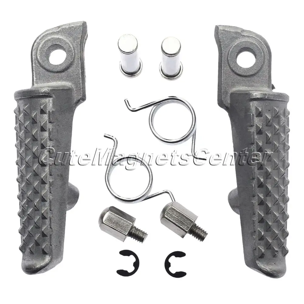 Motorcycle Front Footrest Aluminum Chrome Motorbike Foot Pegs Left