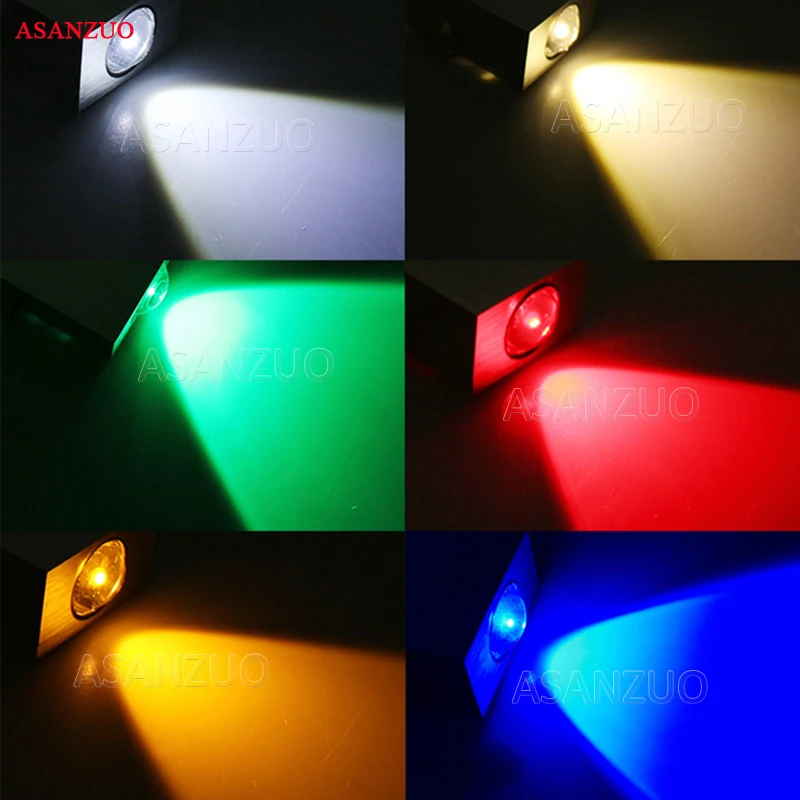  1W 3W led wall lamp square led spot light aluminm modern home decoration light for bedroom dinning  - 33010308250