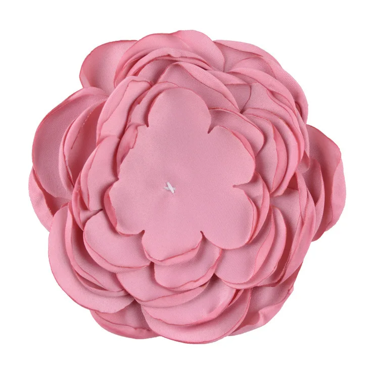 Nishine 5 шт./лот " Искусственные многослойные тканевые цветы сжигающие цветы для Diy Дети девушки, принадлежности для волос вечерние украшения - Цвет: dusty pink