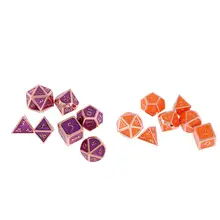 14 шт многогранные кости 16 мм сплав D4-D20 D игральные кости с цифрами для Подземелья и Драконы DND MTG RPG настольная игра Creative игрушки подарок