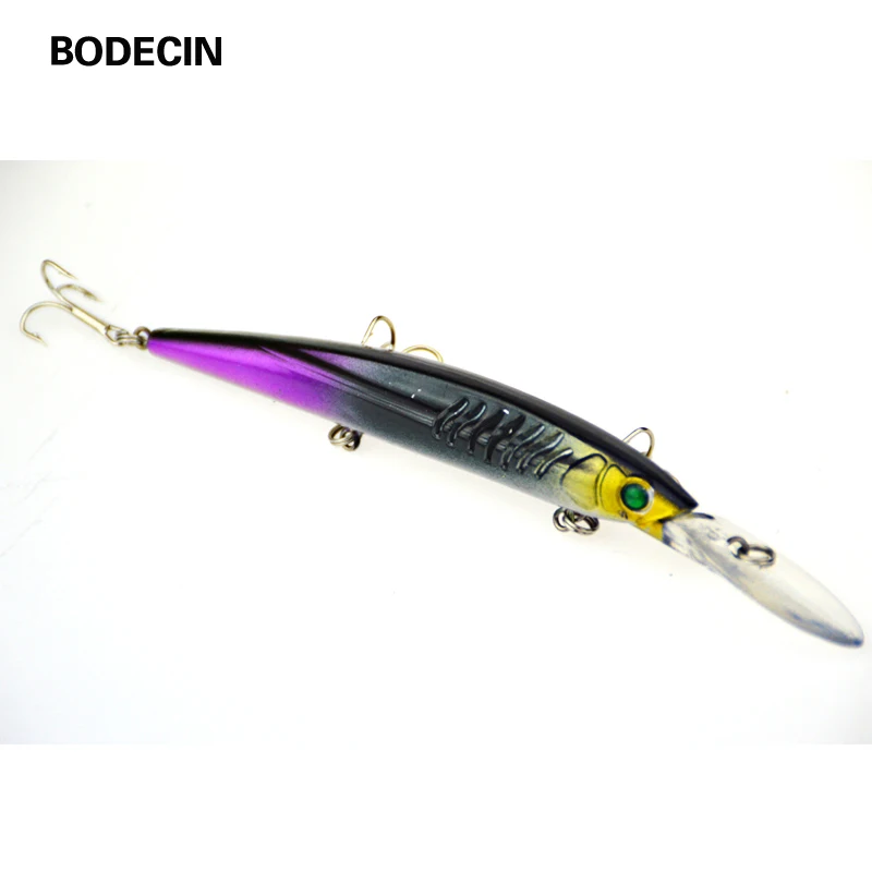 1PS Minnow Fishing Lures Deep Isca Artificial Wobbler Crankbait For Fish Lure Hard Fake Bait Pesca Tackle Hooks Sea 14.5cm 12.7g