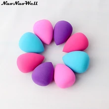 Красочный макияж основа губка косметический спонж гладкая влажная Сухая Пудра слоеная форма капли воды BB пуф для макияжа