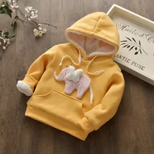 17 new children sweater, boys and girls winter clothes, 2-8 years old children plus cashmere warm hoodie