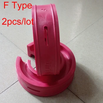 

Youwinme 2Pcs Red F Type Car Shock Absorber Spring Bumper Power Cushion Buffer Auto Suspension Coil Damper AMT
