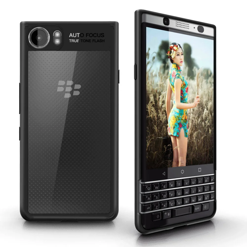 

Myriann Slim Transparent Scratch Resistant Lightweight Luxury Hard Acrylic Clear Back case for BlackBerry KEYone