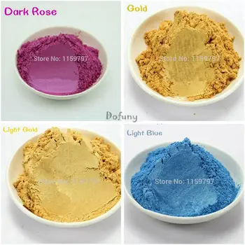 

(Mix 5 colors=50g)Free choose Pearlescent powder,mica effect pigment for car coating,DIY eyeshadow makeup powder,nail art toner