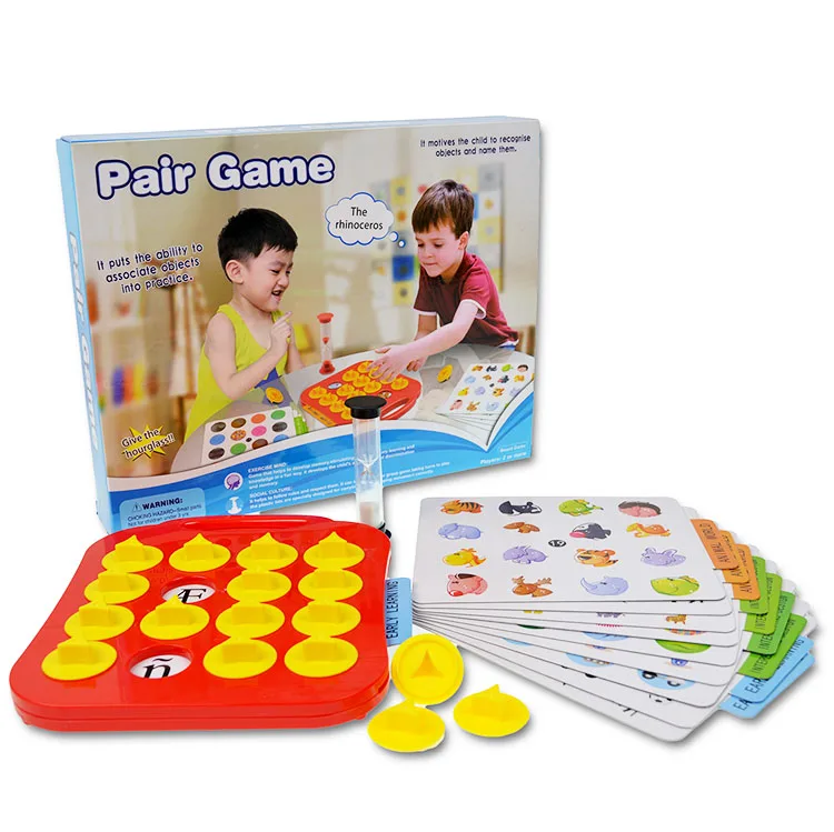 Children Memory Training Matching Pair Game Early Education Interactive Toy Parent Child Link Up Chess Puzzle Toys | Игрушки и хобби
