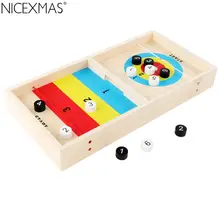 NICEXMAS настольные Смешные деревянные креативный подарок для родителей и детей, игра для стрельбы для детей