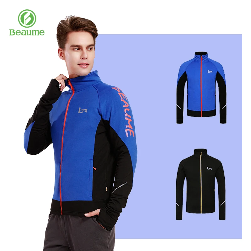 

Beaume Outdoor Sports Windproof Full-zipper Sports Outwear Fleece Jacket for Men's Hiking Skating Climbing Jacket 63319