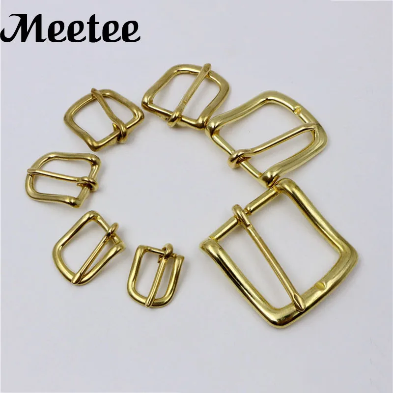 3Pcs Solid Brass Belt Buckles Backpack Bag Straps Metal Buckle Clasp