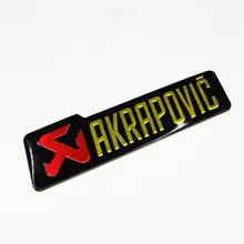 Car Motorcycle Aluminium Heat-resistant Exhaust Pipes Sticker Label 140X39mm Scorpio Yoshimura Akrapovic Decal Epoxy CBR250 KTM