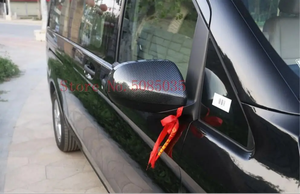 Углеродное волокно цвет двери зеркало крышка заднего вида накладка- для Mercedes Benz Vito Valente Metris W447 автомобильные аксессуары