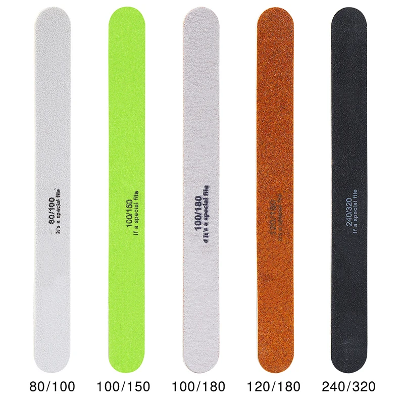 

5 Pcs/set 5pcs/set Ultrathin Wood Nail File Sanding Buffer Block DIY Nail Tips Polishing Remover Kits Pedicure Shaping