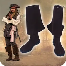 Обувь для костюмированной вечеринки «Пираты Карибы 5», «Капитан Джек Воробей»; ботинки на Хэллоуин; карнавальный костюм; аксессуары для мужчин