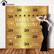 Allenjoy photography backdrop luxury gold 50th birthday party glitter background photobooth photocall photo shoot prop custom цена Allenjoy photography backdrop luxury gold 50th birthday party glitter background photobooth photocall photo shoot prop custom цены онлайн