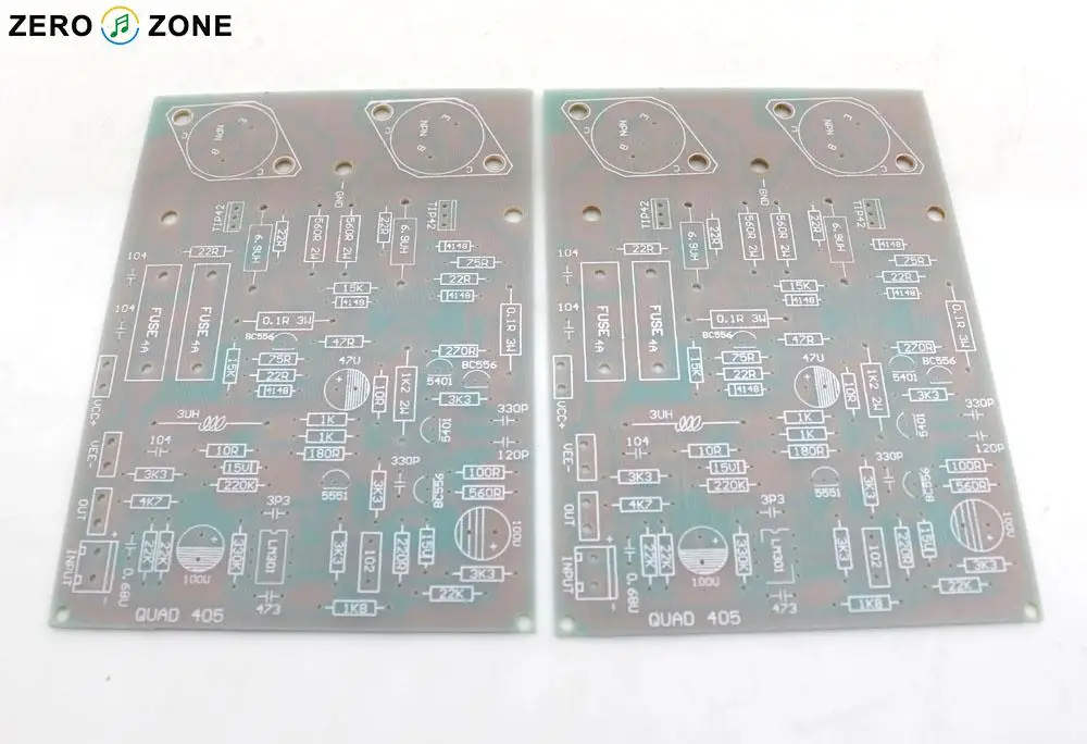 GZLOZONE одна пара Золотой запечатанный QUAD405 клон усилитель платы PCB MJ15024(2 канала