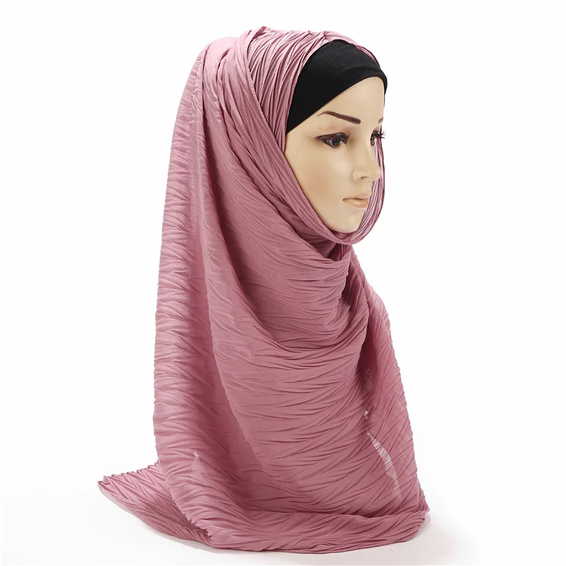 Мусульманский женский шифоновый хиджаб с пузырьками, шарф, Женские платки, мусульманские платки, хиджабы, одежда хиджабы