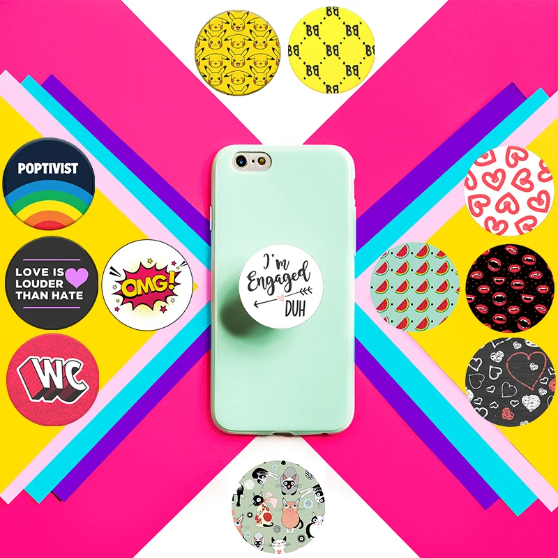 

PopSoket Holder Girls Lovely PopSocet smartphones Desk Finger Ring Grip Pocket Socket Expanding Stand попсокет для телефо