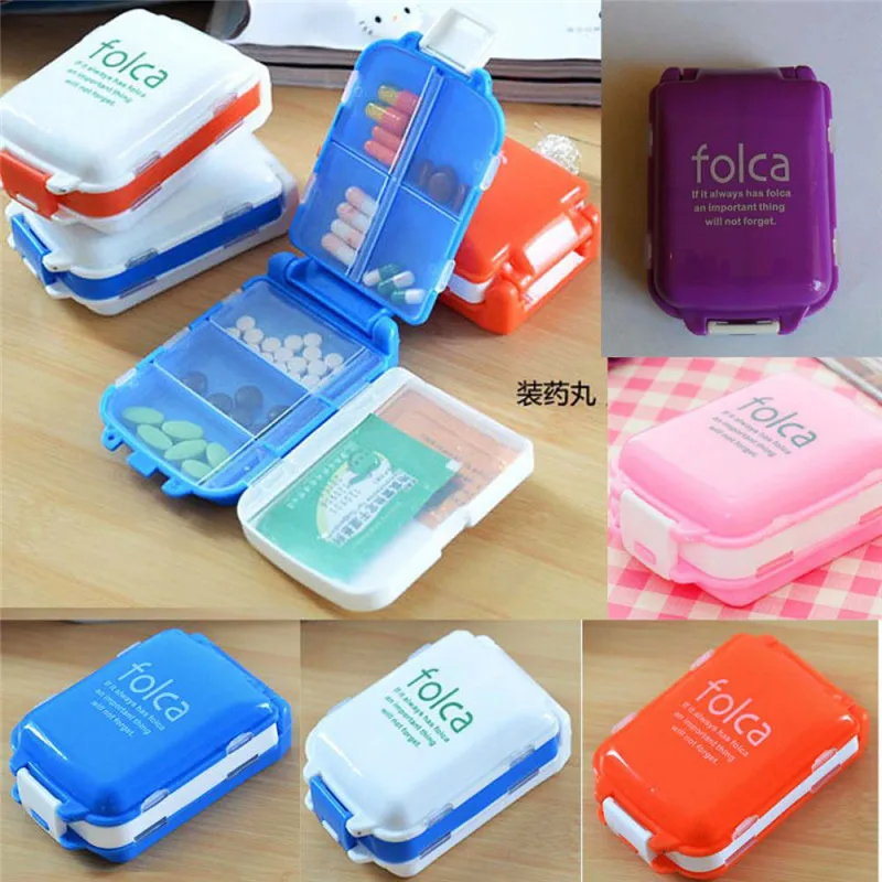 

1 Pcs Practical Weekly Sort Folding Vitamin Medicine Tablet Drug Pill Box Case Portable Container Organizer Free Shipping