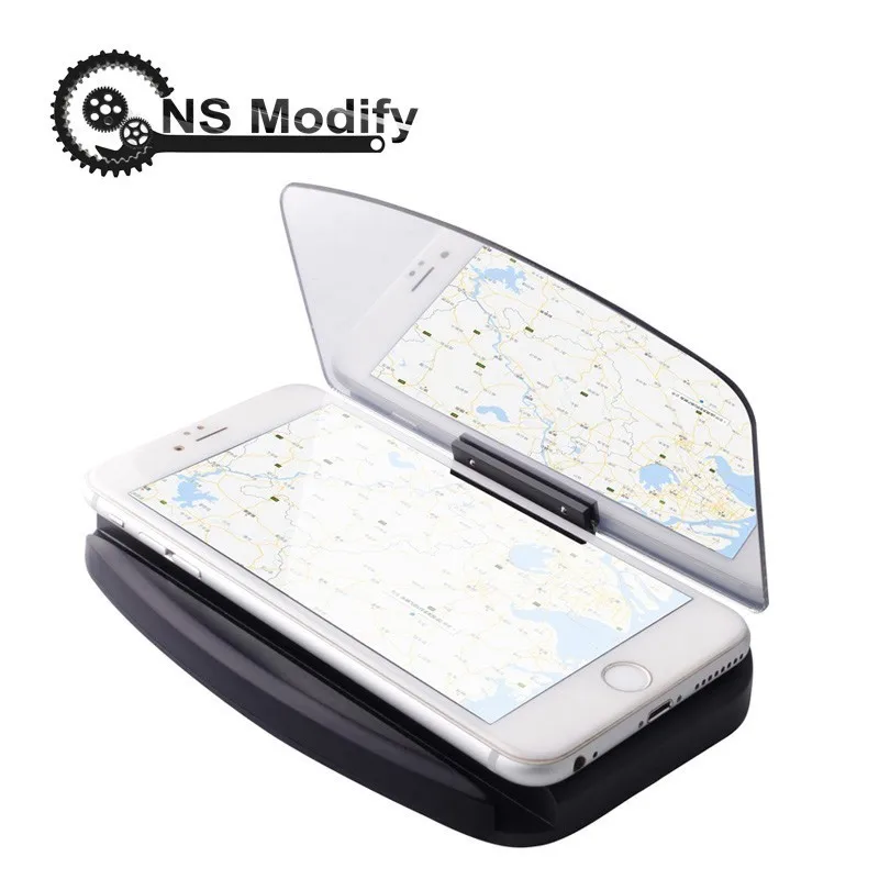 

NS Modify Car Windscreen Projector HUD Head Up Display Universal Multifunction Mobile Phone Holder For iPhone/Samsung GPS