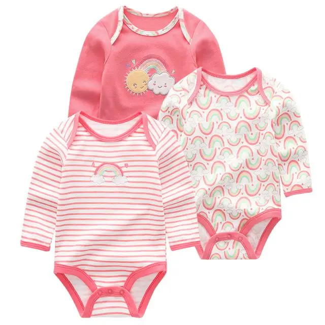 3 шт./лот; боди для новорожденных; хлопковая модная летняя одежда с цветочным принтом; комбинезон; одежда для маленьких девочек - Цвет: BDL3026