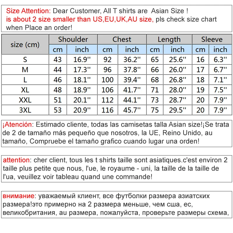 Mens Top Size Chart Uk