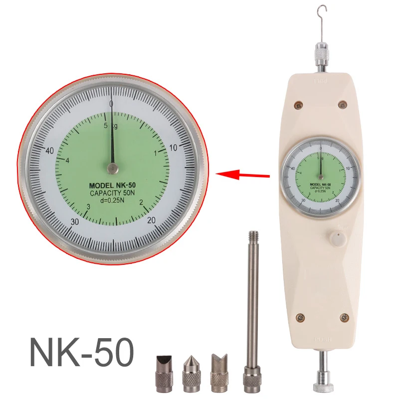 NK-50 Analog Force Gauge Dial Force Gauge Dynamometer Force Gauge Tester Meter