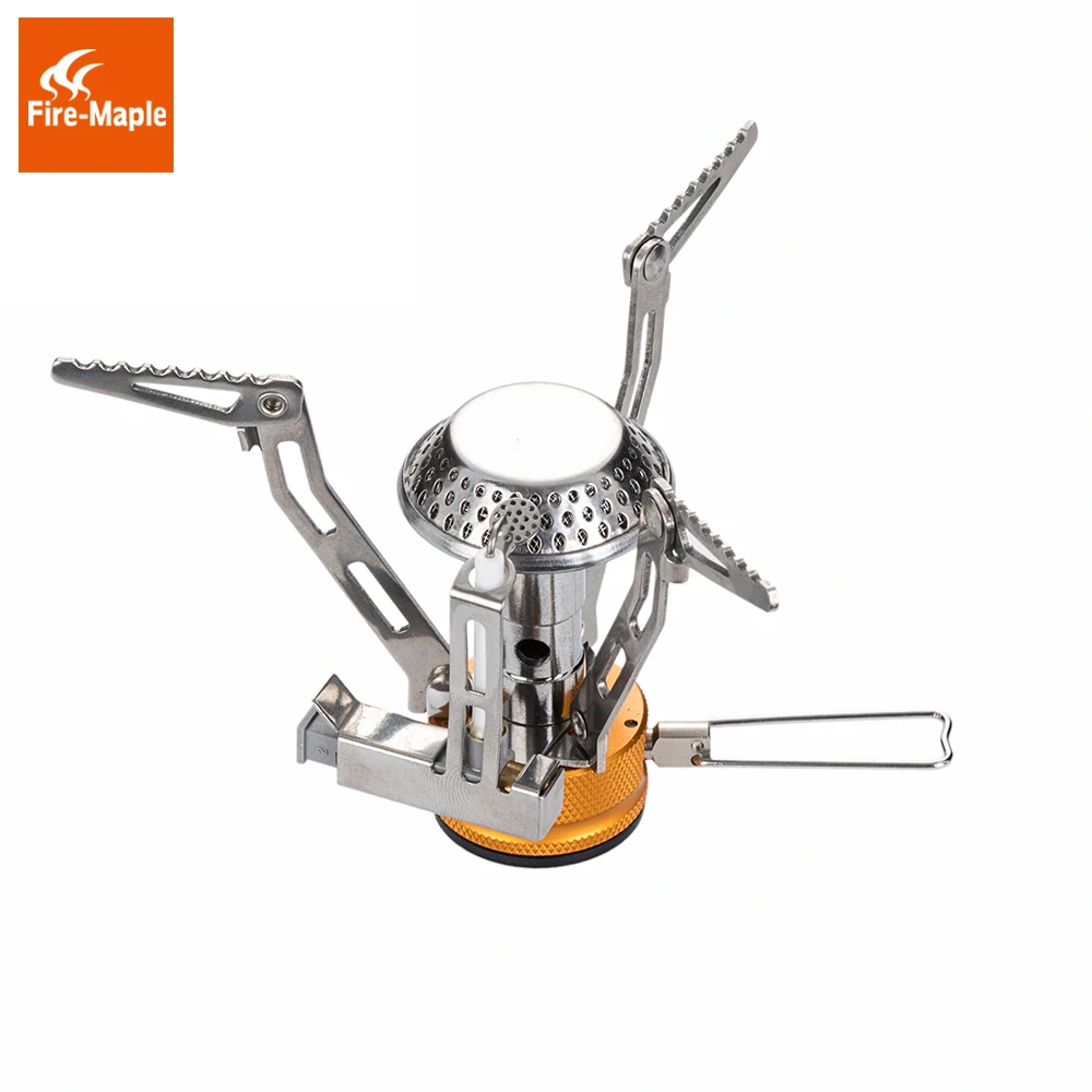 

Fire Maple One-Piece Foldable Gas Stove Light Weight Stainless Steel Outdoor Cooker Gas Burner Camping Equipment FMS-102