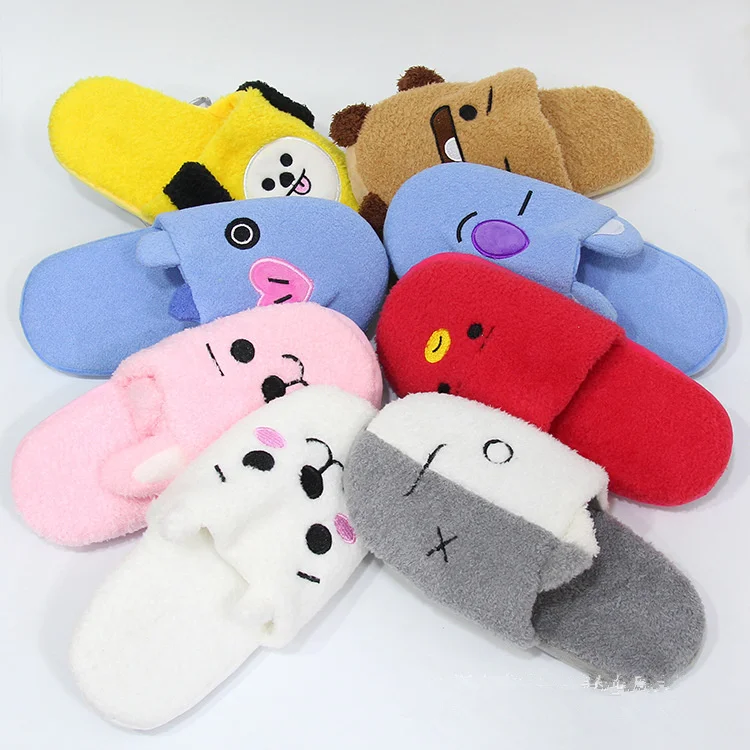 BTS BT21 аниме Kawaii домашние пуленепробиваемые для подростков мягкие теплые плюшевые