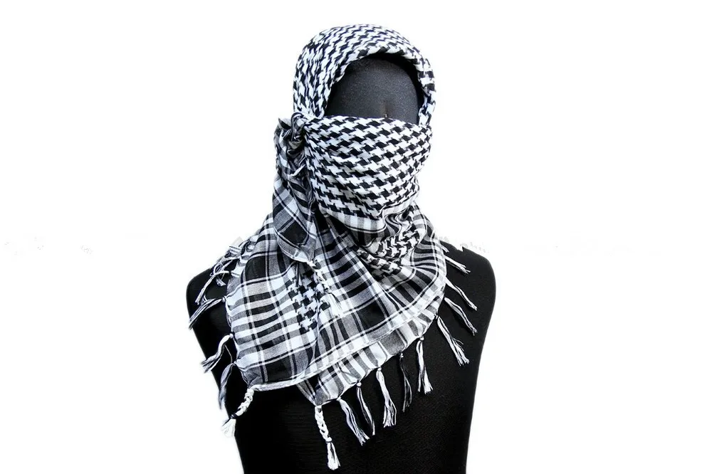 

military scarf tactical scarf US Military 42" Veil Scrim Camo Scarf B White OD TAN[SC-03]