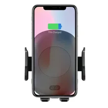 Беспроводное Автомобильное зарядное устройство, автоматическое Qi Беспроводное Автомобильное Крепление вентиляционное отверстие держатель Беспроводная зарядка для iPhone 11/X samsung S10 S9+ S8 S7
