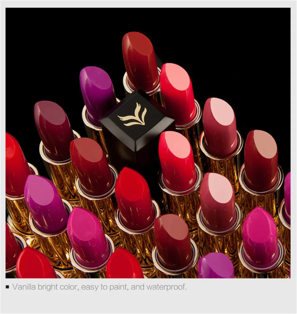 

HUAMIANLI Brand 12 Color Batom Matte Lipstick Korean Makeup Moisturizing Lipbalm Lip Stick Waterproof Lipgloss Cosmetics