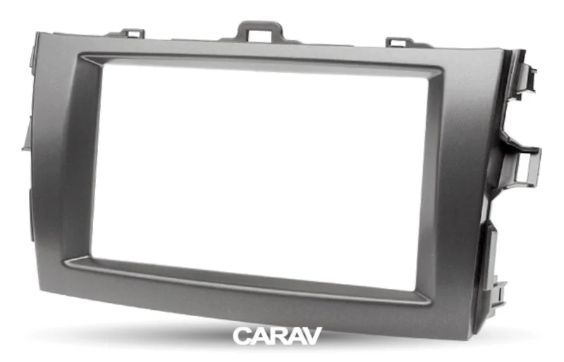 CARAV 08-003 высокое качество Радио Фризовая для TOYOTA Corolla 2007-2013(темно-серый) стерео Фризовая тире CD отделка Установка комплект