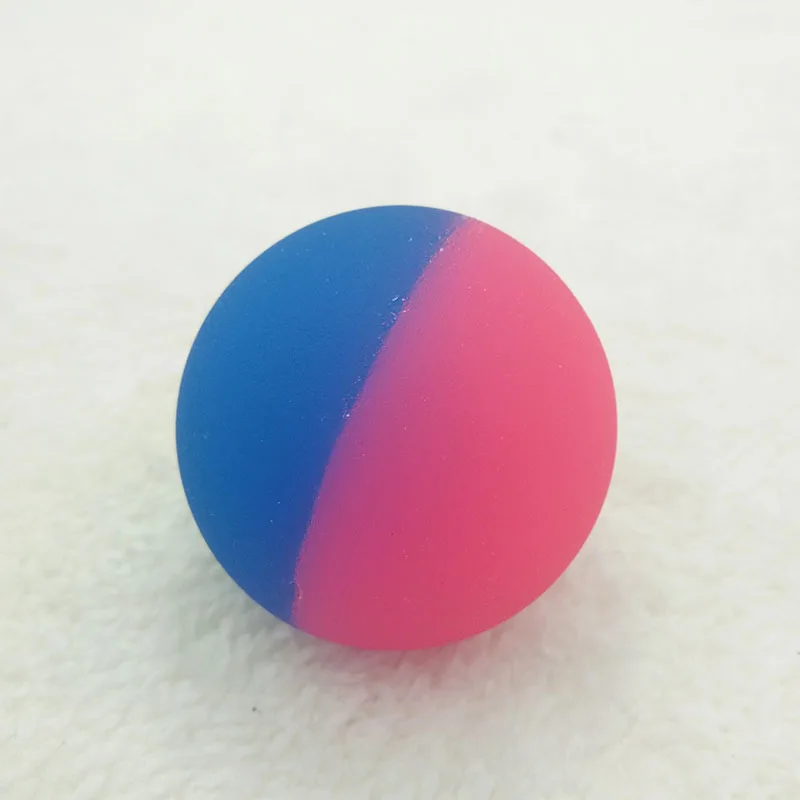 5 шт., резиновые прыгающие шары, прыгающий двойной цветной мяч для детей, плавающий для купания, жонглирование, пинбол, игрушка для детей, игры на открытом воздухе - Цвет: Синий