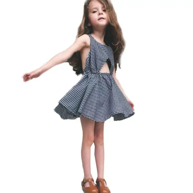 Princesse Robe Robe Mariage Fille 2017 Robe D\u0027été Filles Vêtements Enfants Rayé Robes Costumes