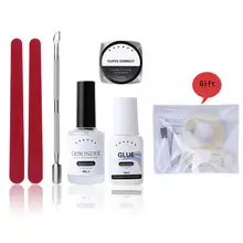 Kit de manucure d'art d'ongle acrylique 6 pièces/ensemble outil de Correction d'autocollant d'ongle d'orteil d'incarcération de fossé avec le cadeau(China)