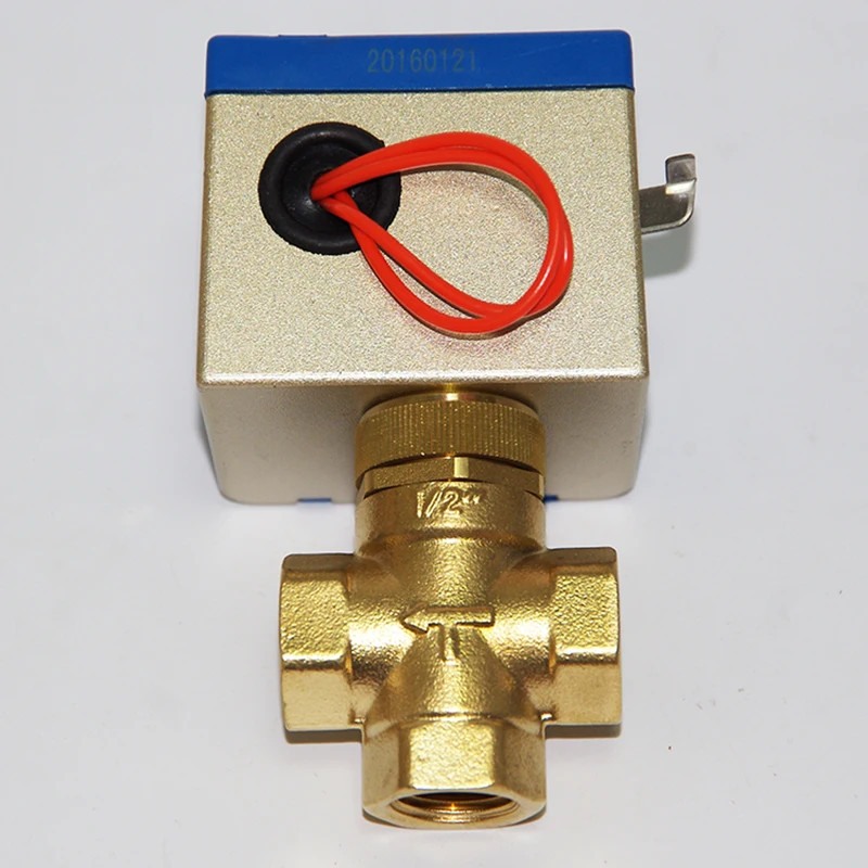 AC220V DN15(G 1/2 ') или DN20(G 3/"-inch) двухходовой или Трехходовой Электрический два клапана для центрального кондиционирования воздуха