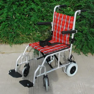 

Rehabilitation light type Wheel chair amw08-2 foldable aluminum alloy plane wheelchair