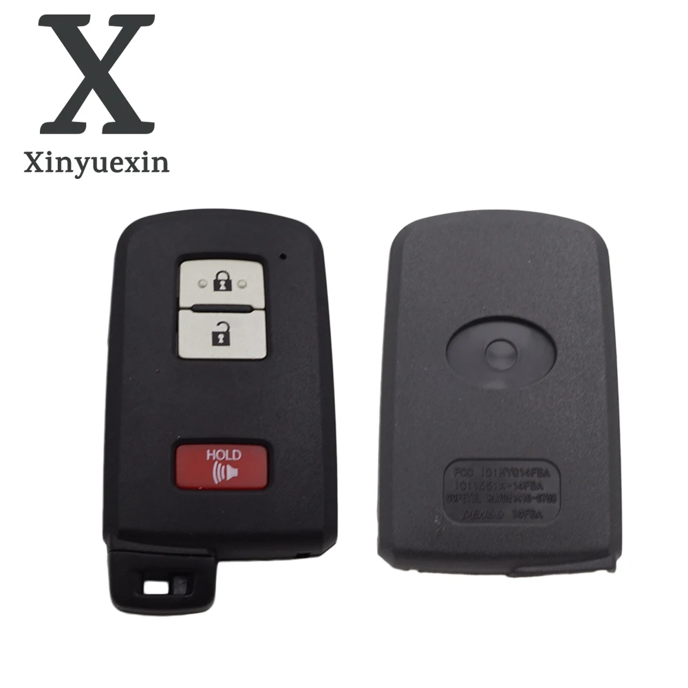 Xinyuexin Replacement  2+1 Buttons  Smart Remote Car Key Shell Housing For Toyota Avalon Camry Highlander