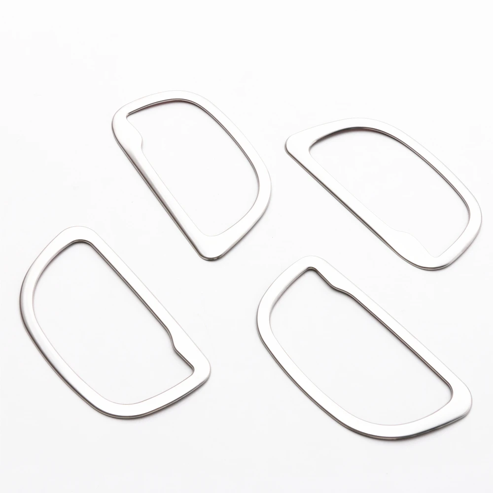 JY 4pcs SUS304 Stainless Steel Interior Inner Handle Trims Car Styling Cover for Toyota Vitz Yaris Hatchback Facelift car door corner cover