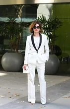 2017 Top Fashion Pantalones Mujer New Arrivals Fashion Women Tuxedos Slim Fit Suits For Shawl Lapel One Button (jacket+pants)